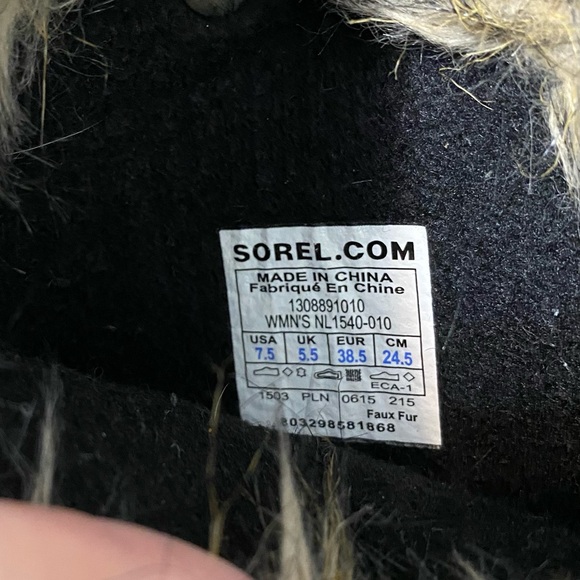 Sorel Black Quarry Fur Trim Joan Of Arctic Waterproof Winter Tall Snow Boot - Picture 10 of 12